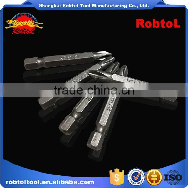 6.5*50mm S2 Steel Magnetic Head Screwdriver Bits Hex Shank PH1 PH2 Electric Air Pneumatic photo-5