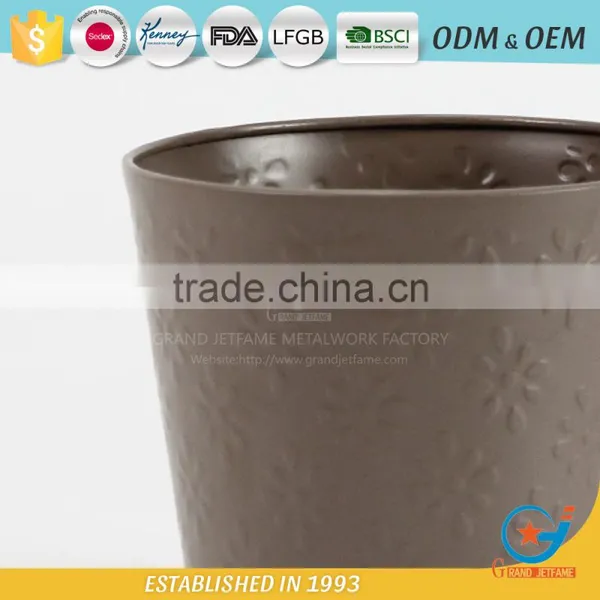 Wholesale Factory Price Garden Embossing Growing Plants in Pots Metal Decor Flower Pot photo-6