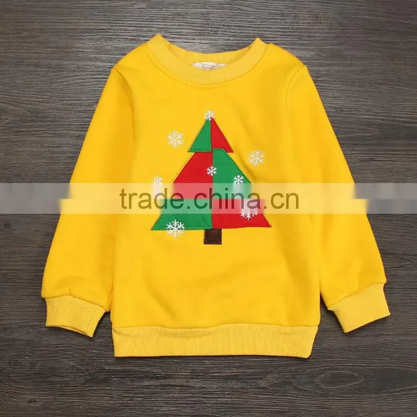 Winter Christmas Tree Embroidery Fleeces Jackets for Boys Children Cloth for Christmas Day photo-2
