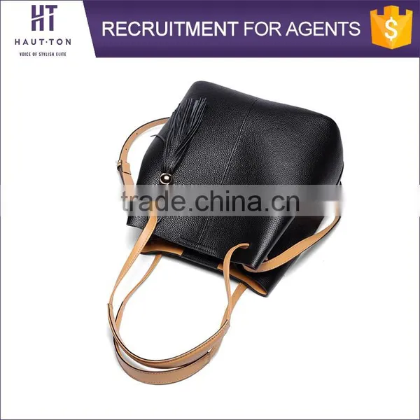Fashion Women Genuine Top Cow Leather Travel Shoulder Bags Wholesale High Quality Big Size Shoulder Handbags For Ladies photo-5
