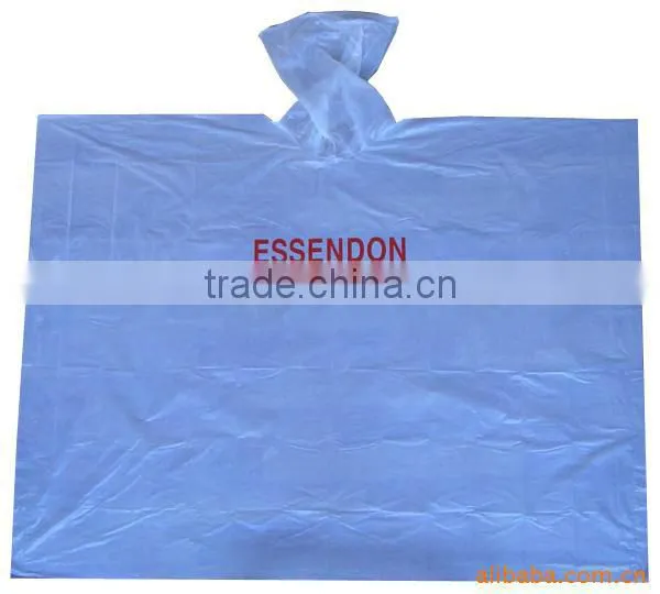 PE Waterproof Rain Poncho With Logo photo-2