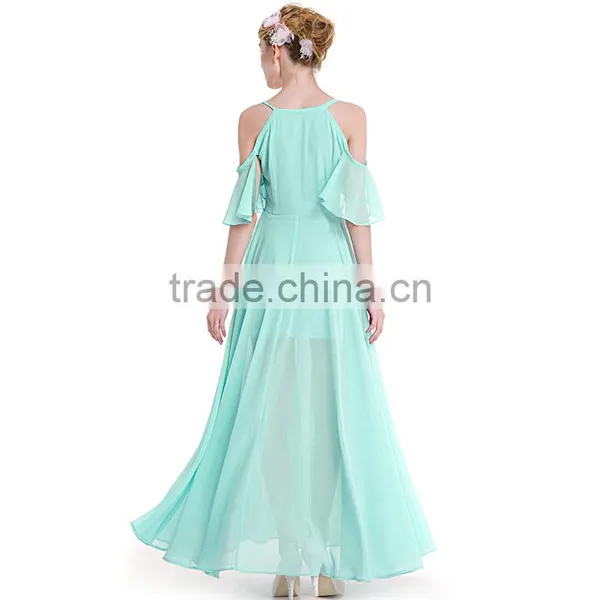 Maxnegio Full Sexy Cold Shoulder 2016 Long Maxi Casual Maxi Evening Dress photo-4