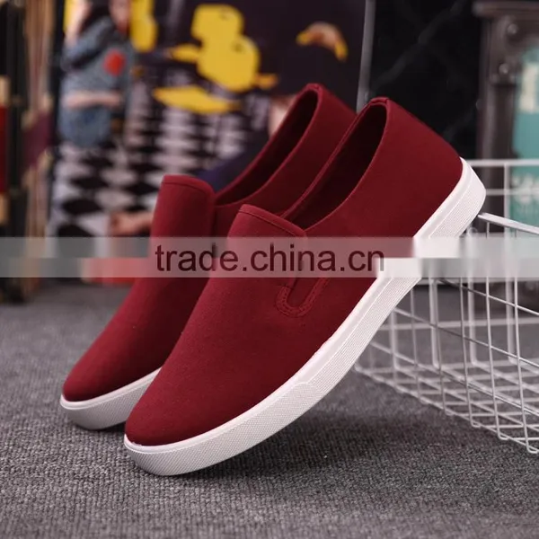 Fashion Design Latest New Model Slip-on Canvas Men Shoes photo-2