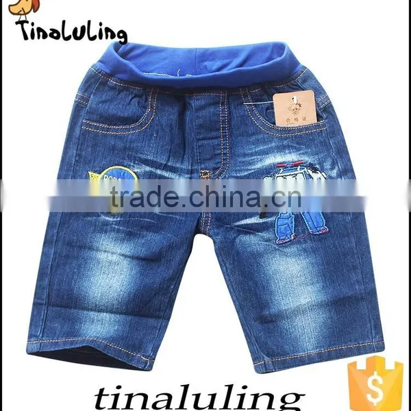 Wholesale Robin Jeans for Kids Boys Robot Denim Short Pants photo-2