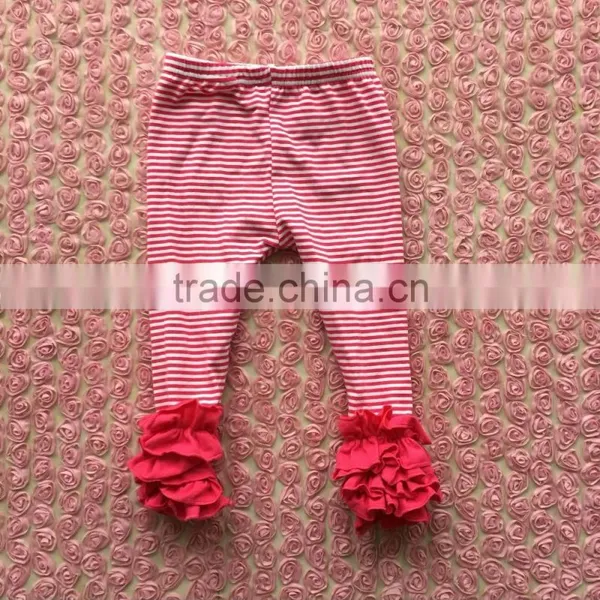 2016 Hot Sale Baby Stripe Fuller Ruffles Icing Pants Baby Icing Leggings photo-3