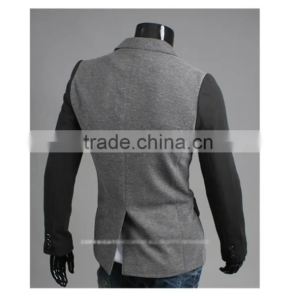 Fashion Korea Style Spring Casual One Button Slim Tuxedo Blazer photo-3