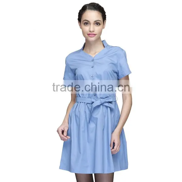 Good Quality China Unisex Cotton Sexy Restaurant Waitress Dress Uniform photo-6