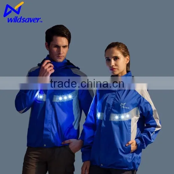 OEM hi Viz LED Flashing Windproof Jacket photo-2