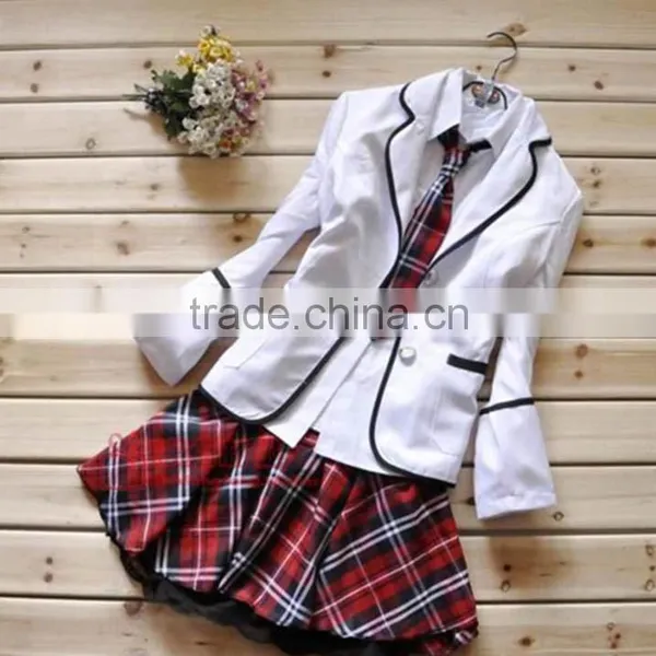 Wholesale 2015 New Design High School Girls Sexy Uniform photo-4