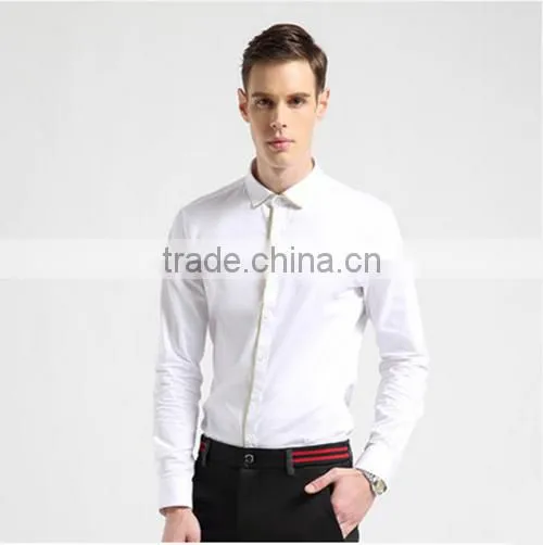 2016 Men Slim Fit Casual Dress Shirt photo-3