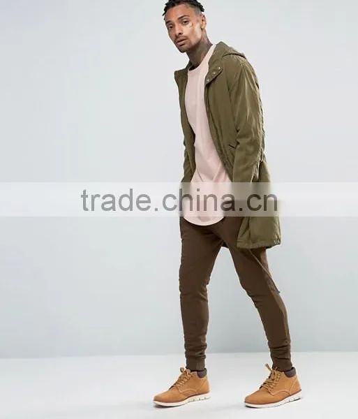 Guangzhou Shandao OEM Wholesaler Casual Summer Plain Dyed 200g 80% Cotton 20% Polyester Custom Long T Shirts photo-5