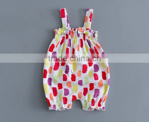 Summer Girls Baby Floral Romper Clothes Newborn Baby Printed Jumpsuit photo-2