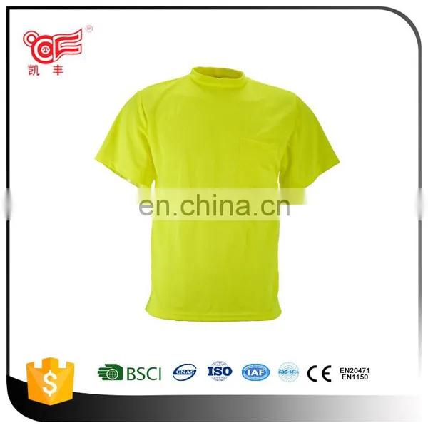 100% Cotton Reflective T-shirt on Road Safety for Wholesale KF-140