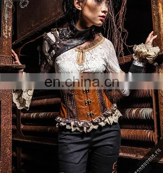 Steampunk Style Accessory Garment - Choker With an Armband and Removable Wristband photo-5
