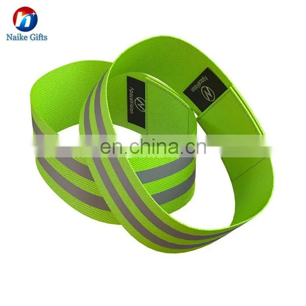 High Visibility and Safety Elastic Reflective Wristband/Reflective Armband photo-2