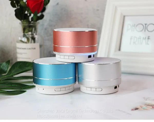 A10 Metal Bluetooth Stereo Mobile Phone Laptop Computer Low Sound Cannon Mini Gun Wireless Card Small Speaker Box. photo-4