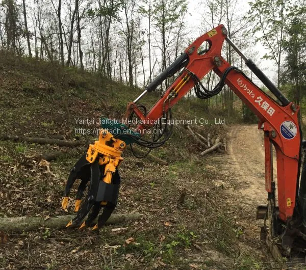 CE Approved Hydraulic Rotatable Stone Grapple for Sale photo-3