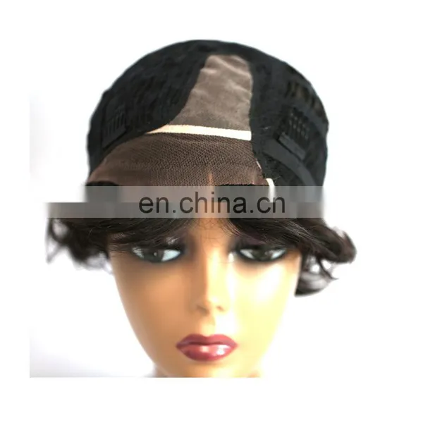 Short Curly Wig Human Hair Lace Front Wig photo-6