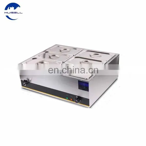 8- Pans Hot Food Display Food Warmer CommercialBainMariefood Warmer Steam Table photo-6