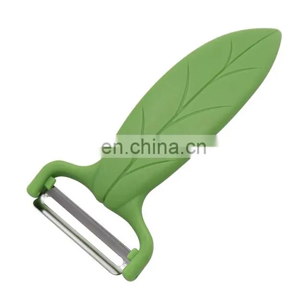 Kitchen Accessories Leaf Shape Fruit Vegetable Potato Peeler With Plastic Handle photo-2