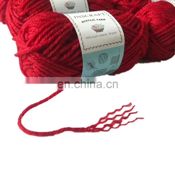 10g 25g 50g Soft 100 Acrylic Yarn 4 Ply Hand Knitting Yarn for Knitting photo-3