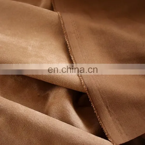 Hot Sale High Quality Sofa Fabric 100%polyester Suede Fabric photo-3