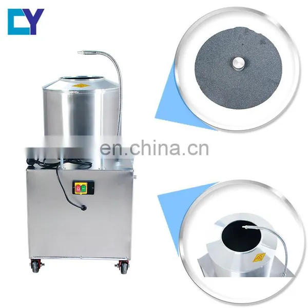 YQ-450 Update Red Sand Inner Coating 220/380v 2200w Carrot Potato Ginger Onion Garlic Skin Removing Machine Price For Sale photo-6