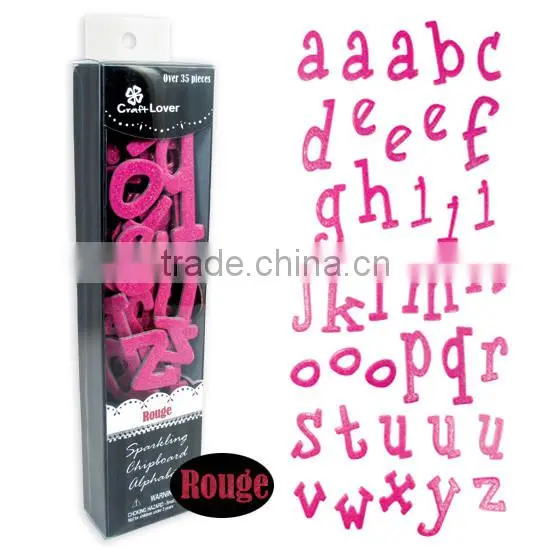 Sparkling Glitter Scrapbook Chipboard Letter Alphabet photo-5
