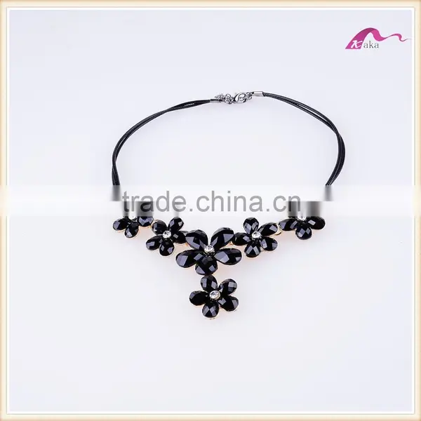 Luxury Statement Necklace Summer Classic Rope Chain Crystal Choker Necklace photo-3