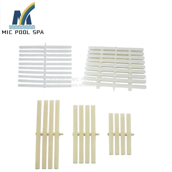 Swimming Pool Anti Slip PVC Grating Pool Overflow Drain Grate photo-3