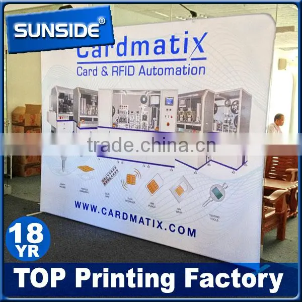 Tension Fabric Display Backdrop Exhibition Pop up Display Stand for Advertising -qt photo-6