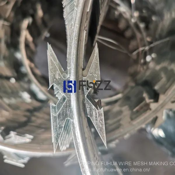 CBT-60 Galvanized Razor Blades Barbed Wire 450MM 33 LOOPS photo-3