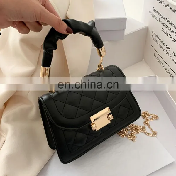 Wholesale Womens Popular Korean, Fashion Chains Crossbody Portable Small Square Shoulder Bags/ photo-2