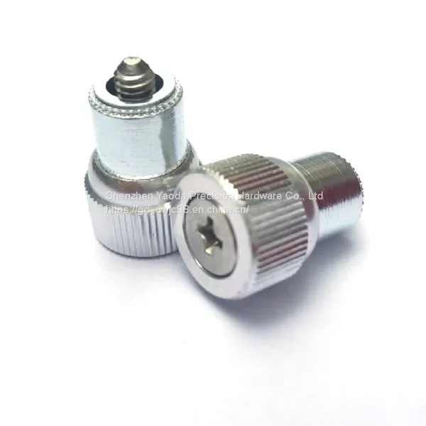 Large Knob, Spring-Loaded – Types PF11-M3-0 PF11-M3-1 PF11-M3-2 Spring Screw Fasteners Rivets photo-3