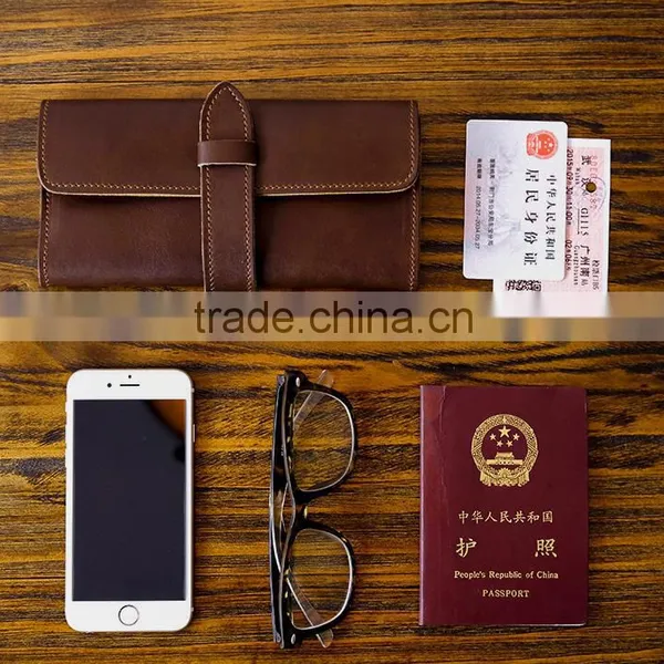 Guangzhou Fashion Hand-made Classical Wallet Long Vertical Wallets for Men Multi-functional Leather Wallet photo-4