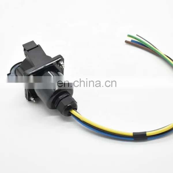 China Factory 16A 32A SAE J1772 Type 1 Vehicle Inlets 120V/240V AC EV Charger Socket With 0.5m Cable photo-4