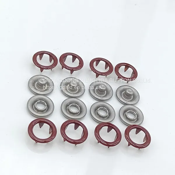 HLD Factory Wholesale Colorful BRASS 16L 18L Cap Prong Snap Button for Clothes photo-3