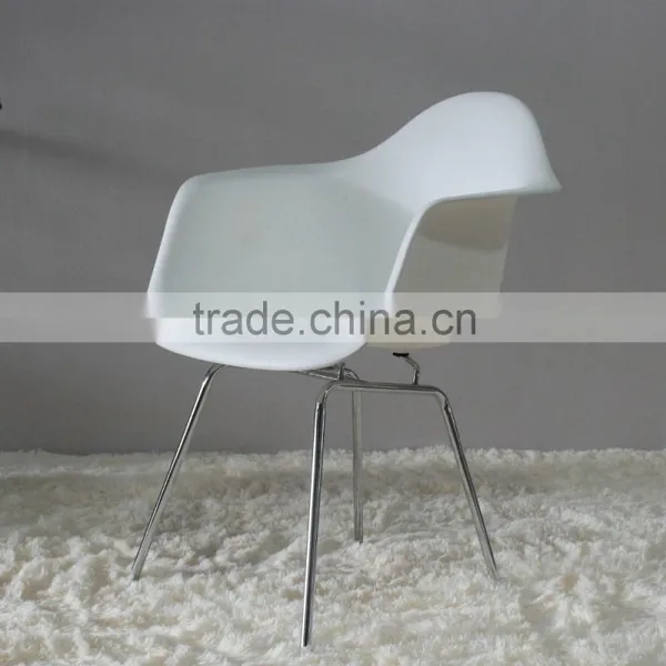 PP Plastic Stainless Steel Leg Coffee Shop DAR Restaurant Chair photo-3