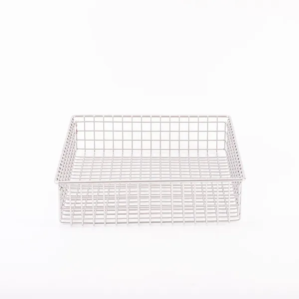 Durable 304 Stainless Steel Woven Wire Mesh Storage Basket for Industry photo-3