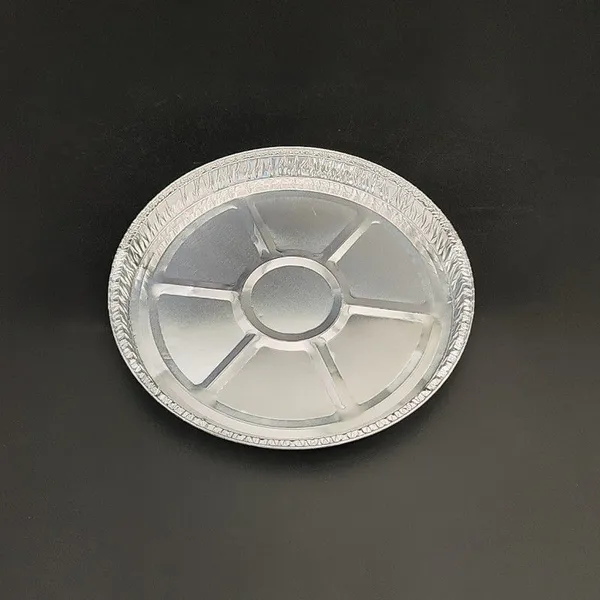 Disposable 9.9 Inch Aluminum Foil Pizza Pan 950ml Round Baking Tray for Oven or Takeout photo-4