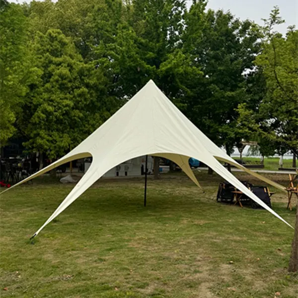 Sailing tent homestay hotel, conical lantern, straw hat, double-peak canopy tent