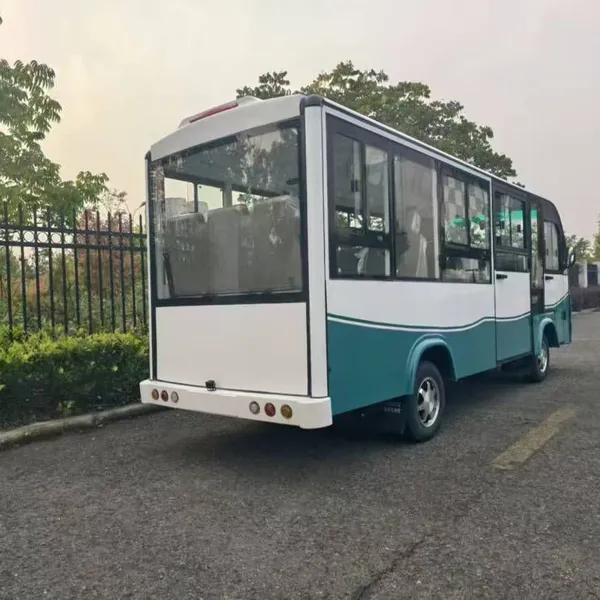 School-style Electric Shuttle Bus - One of the Electric Sightseeing Buses - 14-seater Enclosed Campus Shuttle Bus With Door Rings and Circular Seats for Sightseeing photo-5