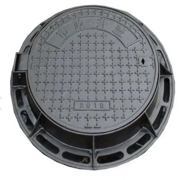 Hot Selling EN124 500*500mm 600*600mm Ductile Iron Road Waterproof Black Round Half Weight Jingdong Model 12 Manhole Cover photo-6