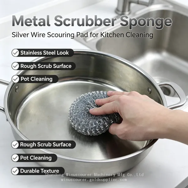 Tightly Woven Galvanized Metal Scourer Ball No Loose Wires Heavy‑Duty Cookware Cleaner Wholesale photo-4
