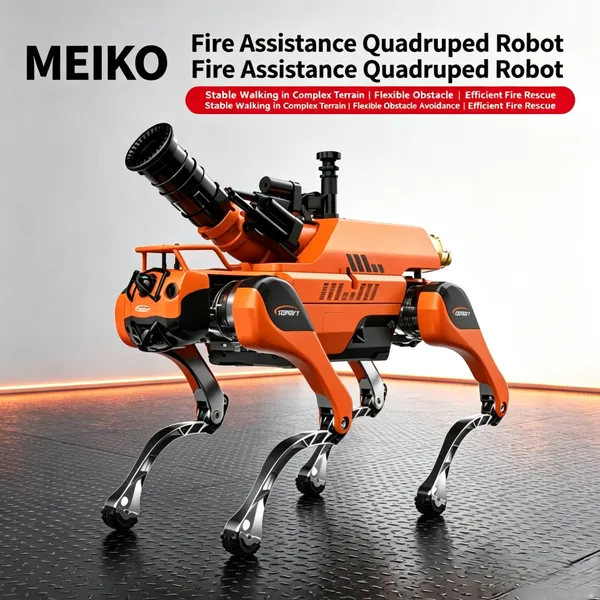 Maike XF3 Firefighting Quadruped Robot for Mine Fire Scene Reconnaissance and Auxiliary Fire Suppression
