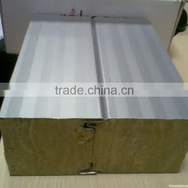 z Lock/t&g/pu Edged Rock Wool Sandwich Panel photo-2