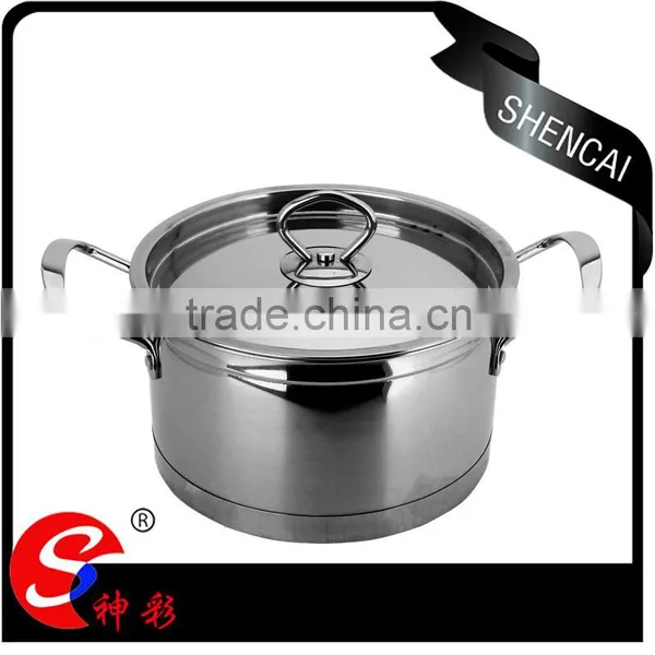 Caitang Stainless Steel Capsule Bottom Soup Pot With Glass Lid/ Kitchen Cooking Utensils Sets photo-2