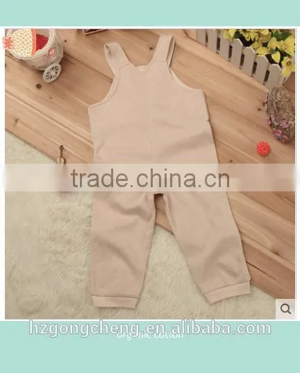 Organic Cotton Overalls Baby Open File Suit photo-3