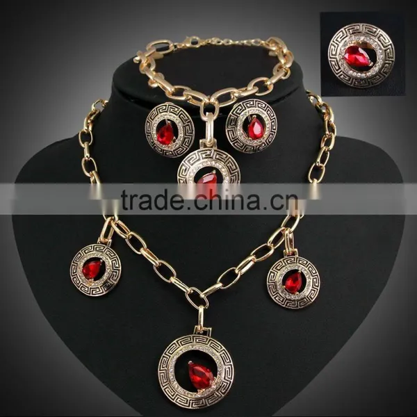 New Design And Gold Plated Jewelry Set Wholesale African Costume Jewelry Set photo-3