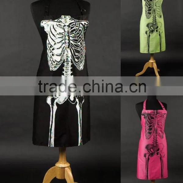 Custom High Quality Halloween Body Bone Individual Cotton Apron